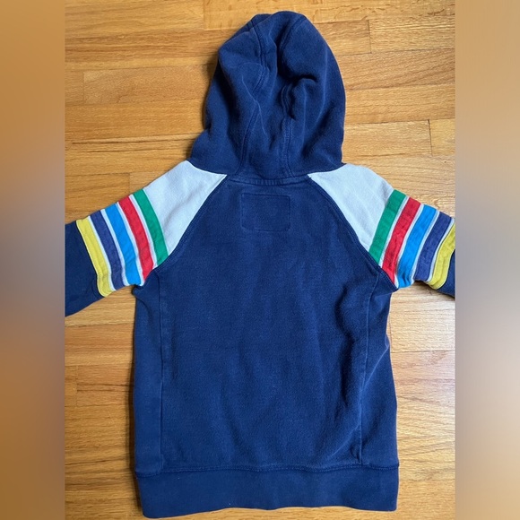 Mini Boden hooded pullover sweatshirt - Kids' Size 4-5 - w/pockets & stripes - Picture 5 of 11